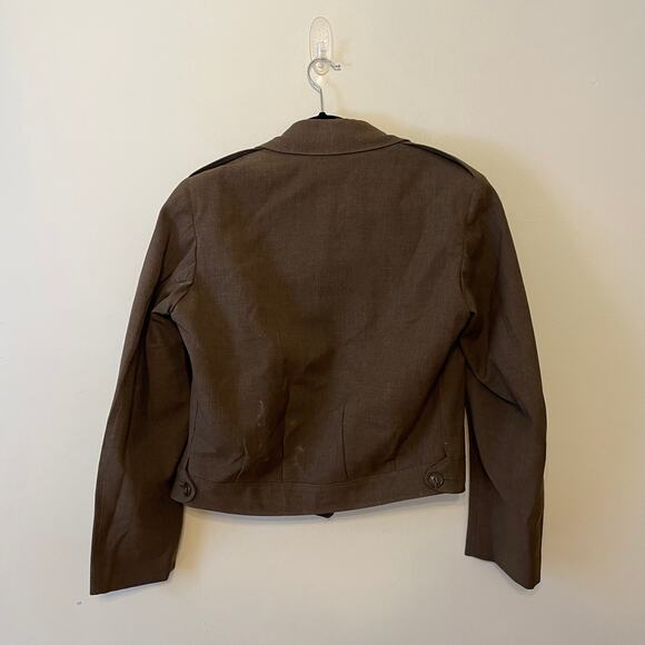 1950s Vintage 38L military jacket wool brown Combat Uniforms Corp. patch 2 - Picture 8 of 12